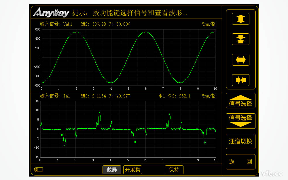 低壓變頻器輸入電流、電壓